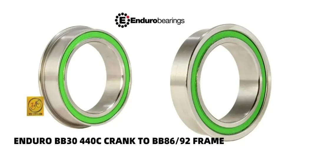 ENDURO BB30 440C CRANK TO BB86/92 30mm FRAME Bottom Bracket BKS7015 SS BB Kit Press-in 41mm Flanged, Double-Row bearing