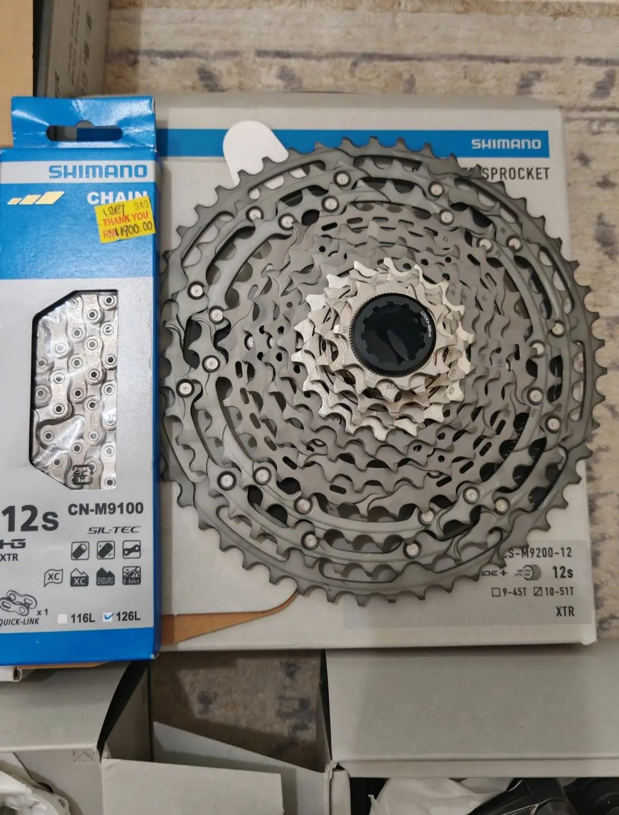 Shimano XTR M9200 Di2 (12 Speeds) 4 pot brakeset - Brand New !!!