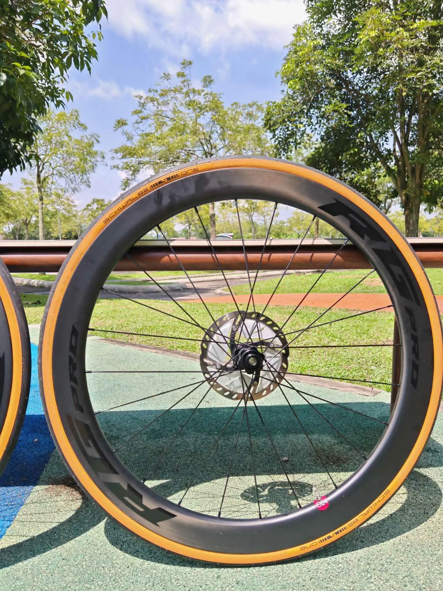 RG Pro Carbon Disc Wheelset (50mm) Ceramic Bearing (1.4kg) - Like New !!