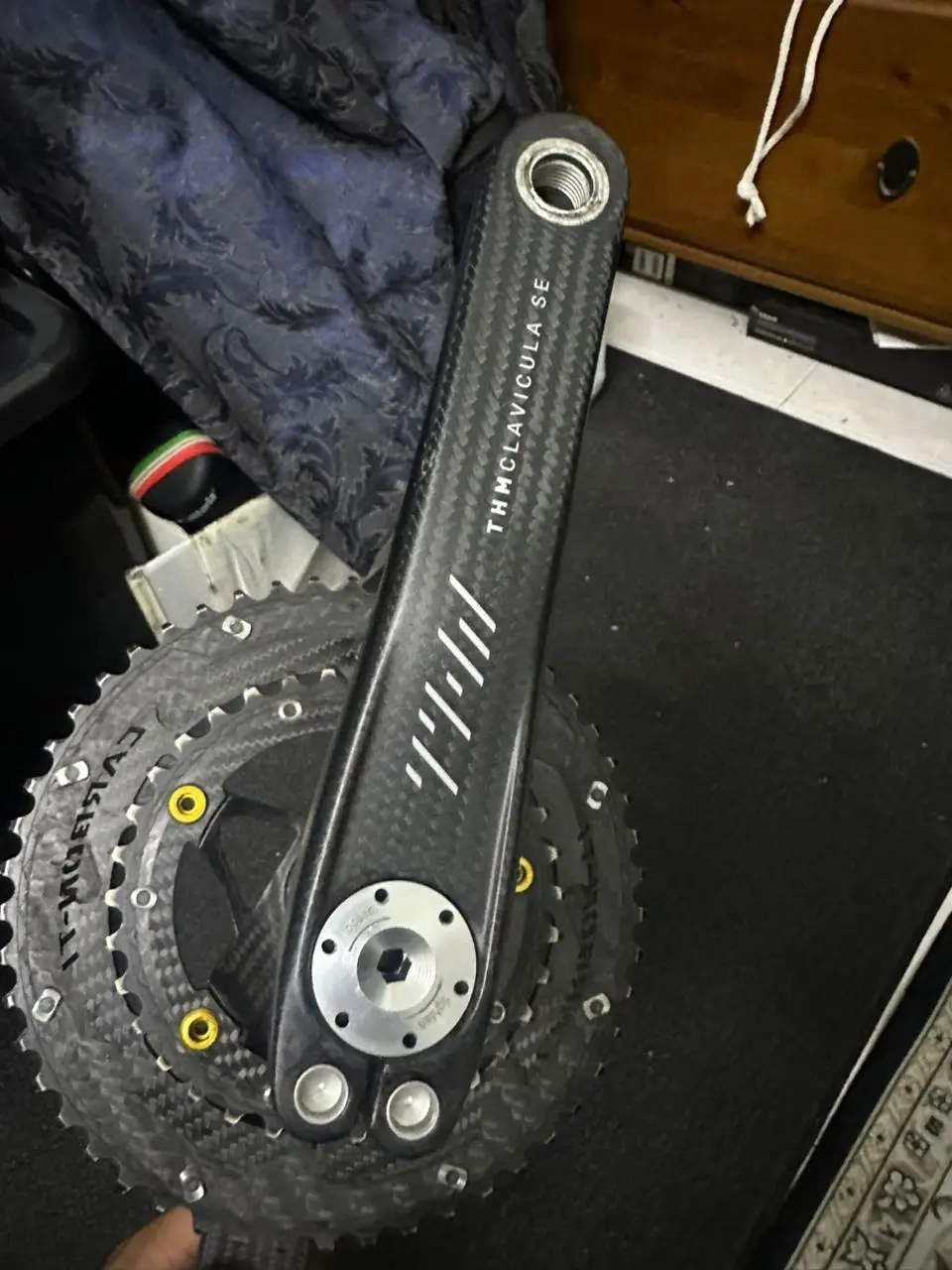 THM Clavicula SE Carbon Crank with Carbon TI Chainring (50/34T) - Like New !!