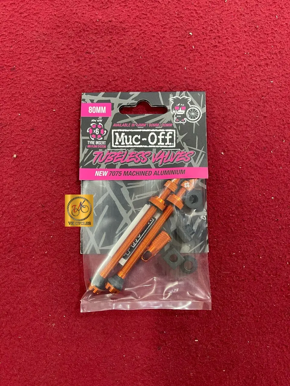 MUC-OFF TUBELESS VALVE KIT MTB 44MM 60MM 80MM BLACK RED ORANGE road bike mountain bike