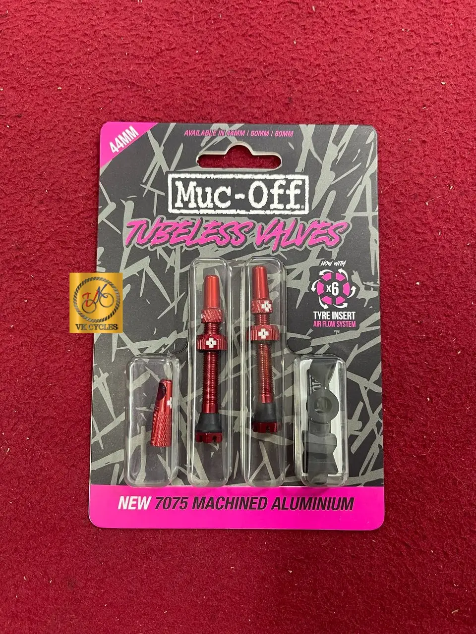 MUC-OFF TUBELESS VALVE KIT MTB 44MM 60MM 80MM BLACK RED ORANGE road bike mountain bike