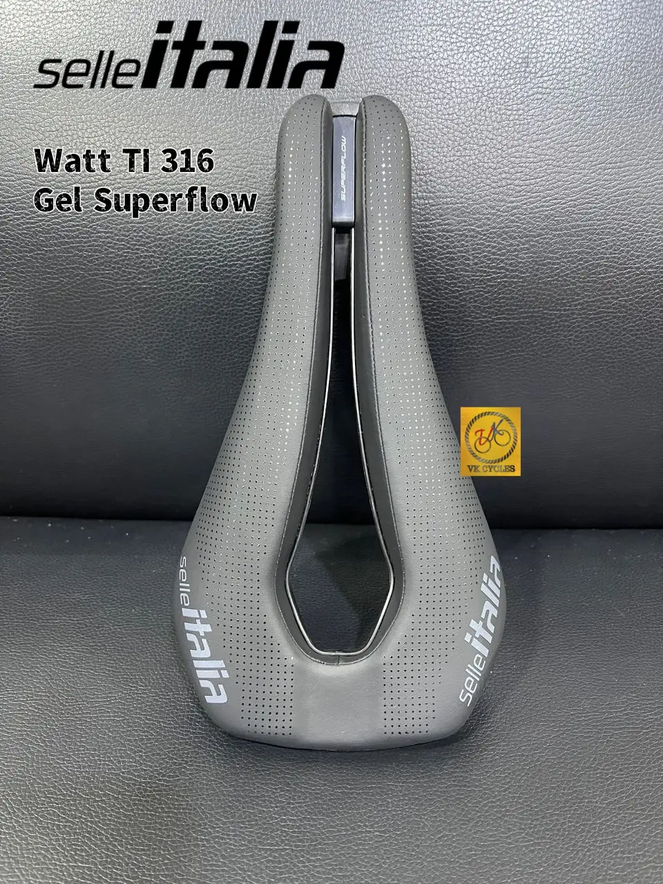 [Genuine] SELLE ITALIA WATT TI316 GEL SUPERFLOW U3 133mm - 231g