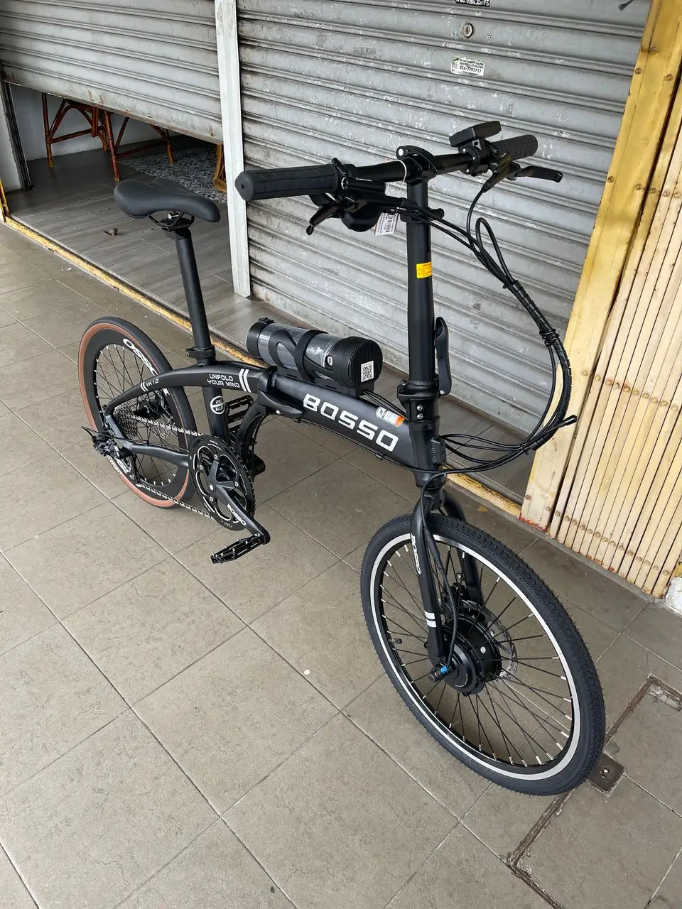 BOSSO Electric Folding bike 60km Max assis 28+km/h 20x1.3/8 (451) Hydraulic brake Outdoor bicycle Cycling dewasa adult