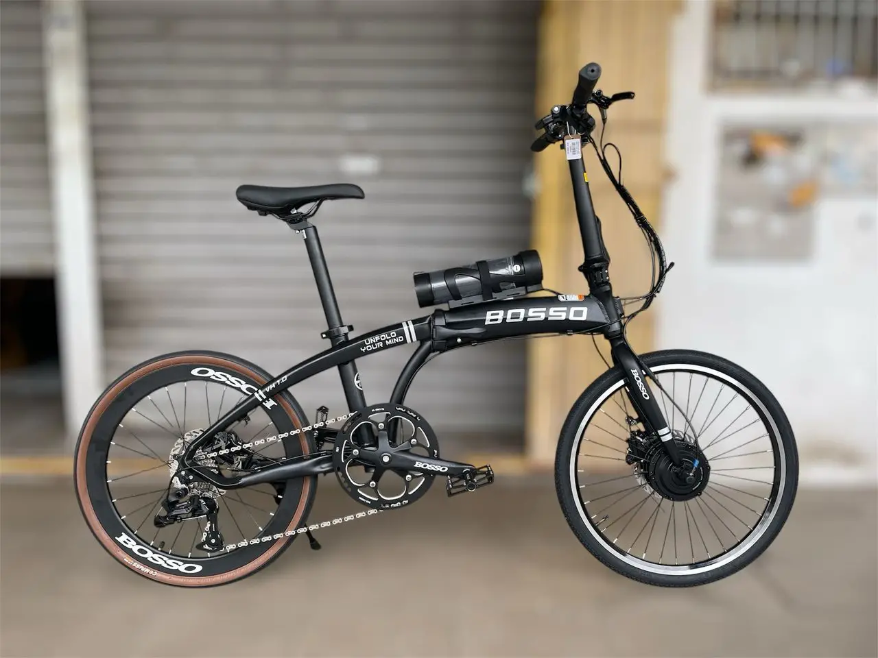 BOSSO Electric Folding bike 60km Max assis 28+km/h 20x1.3/8 (451) Hydraulic brake Outdoor bicycle Cycling dewasa adult