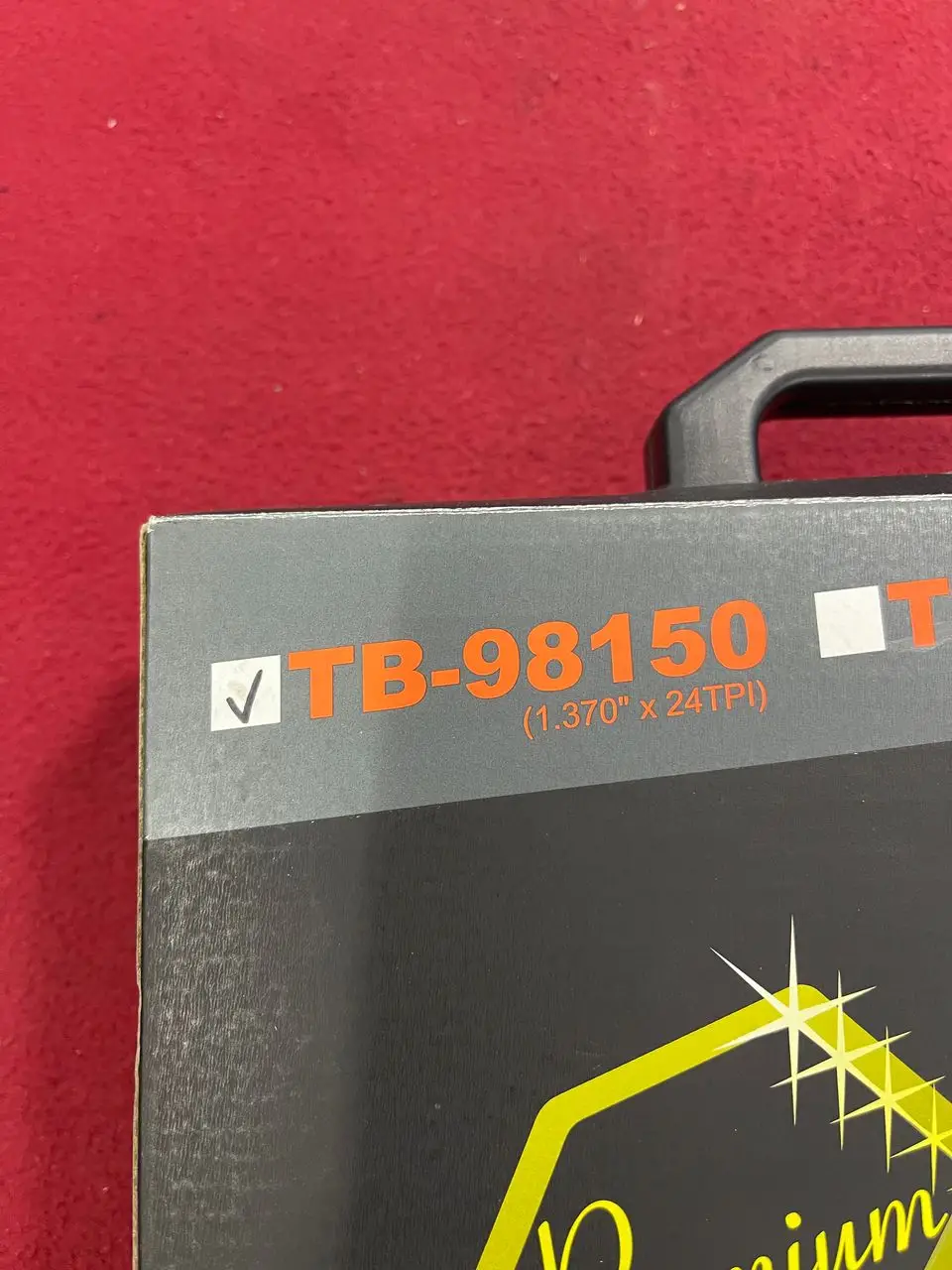 SUPER B TB-98150 Bottom bracket tapping & facing set (1.370"x24TP1) for English tap SUPERB