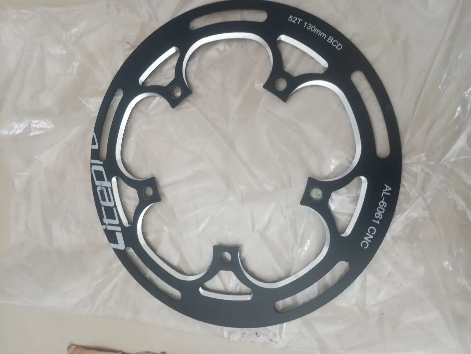 [99% New] Litepro Alloy BCD130 chain guard [RM20] / [99% New] Chainring 53T BCD130 Steel [RM15]