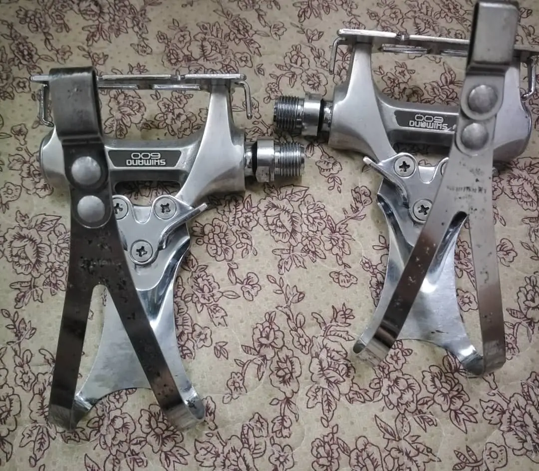 Shimano 600 Pedal with Cage Vintage