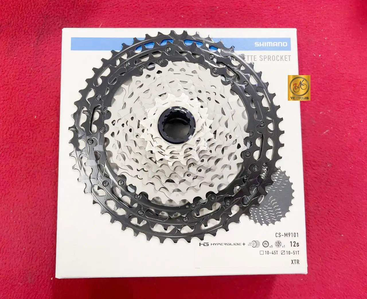 [Genuine] SHIMANO XTR M9101 12S Speed CS-M9101-12 Cassette 12S 10-51T M9100 micro spline MTB