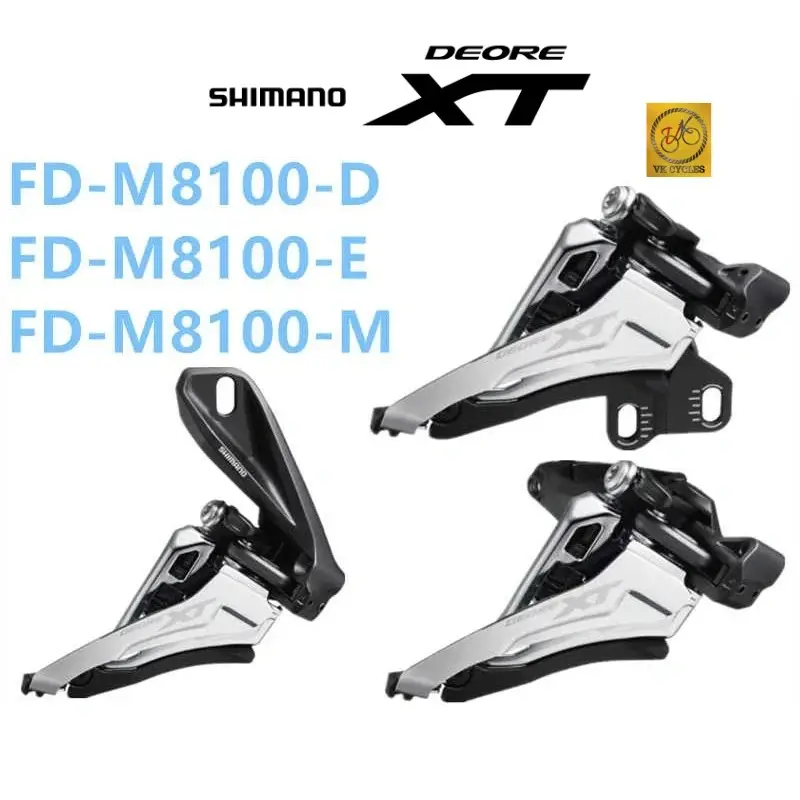 Shimano Deore XT M8100 Front Derailleur Direct mount / E-type / Mid Clamp - 2x12-speed 2x11-speed Front Pull FD-M8100