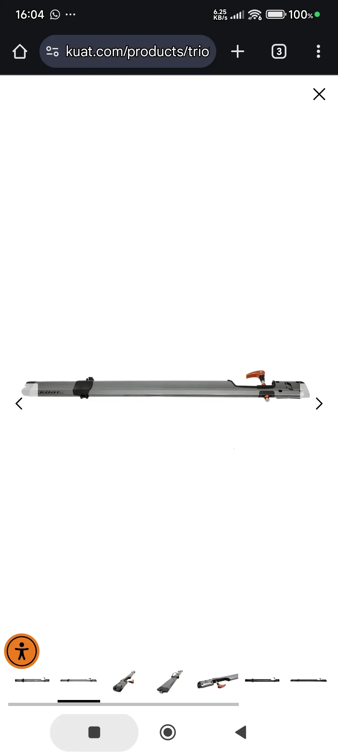 TRIO/Rufee fork mount roof bike rack
