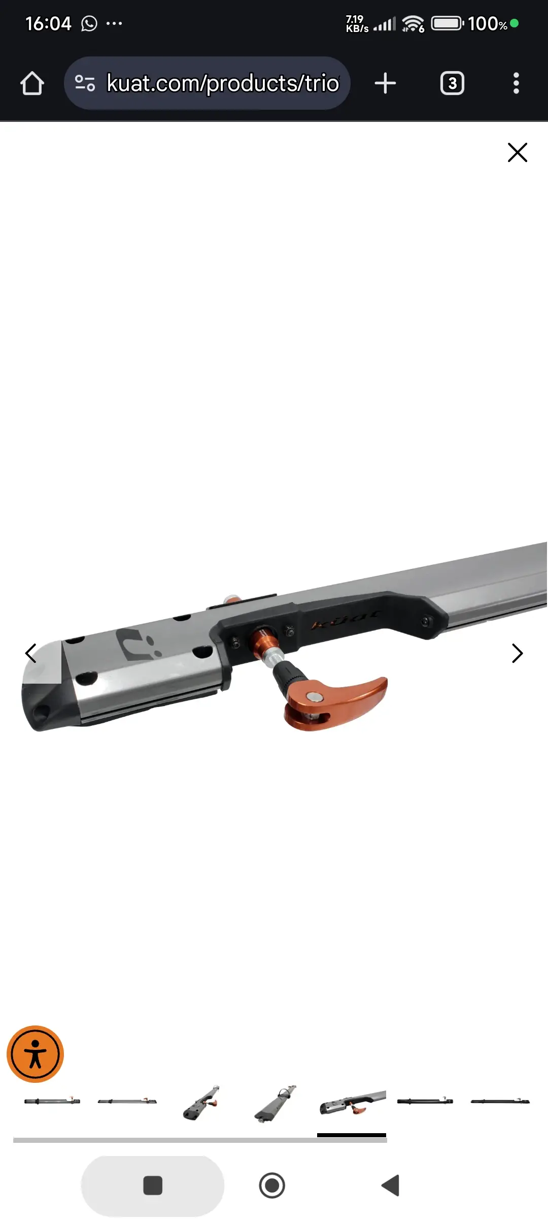TRIO/Rufee fork mount roof bike rack