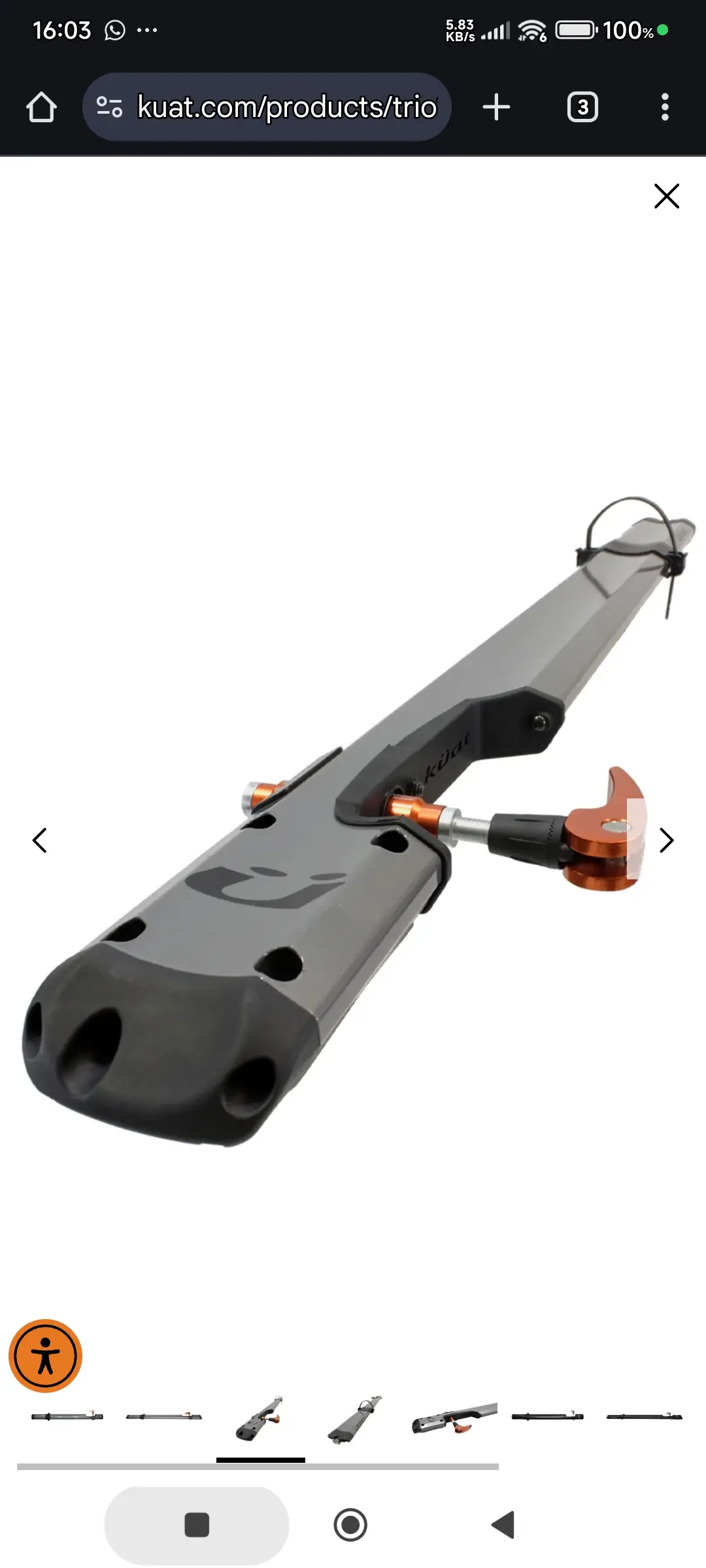 TRIO/Rufee fork mount roof bike rack