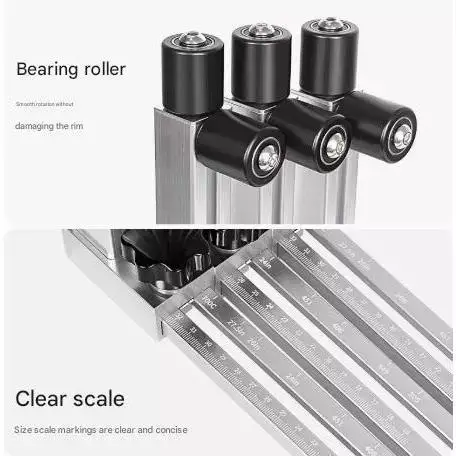 LEBYCLE Wheel Truing Stand for Bicycle – Fits MTB & Road Bike Rims, Hubs & Spokes – Professional Wheel Building Tool