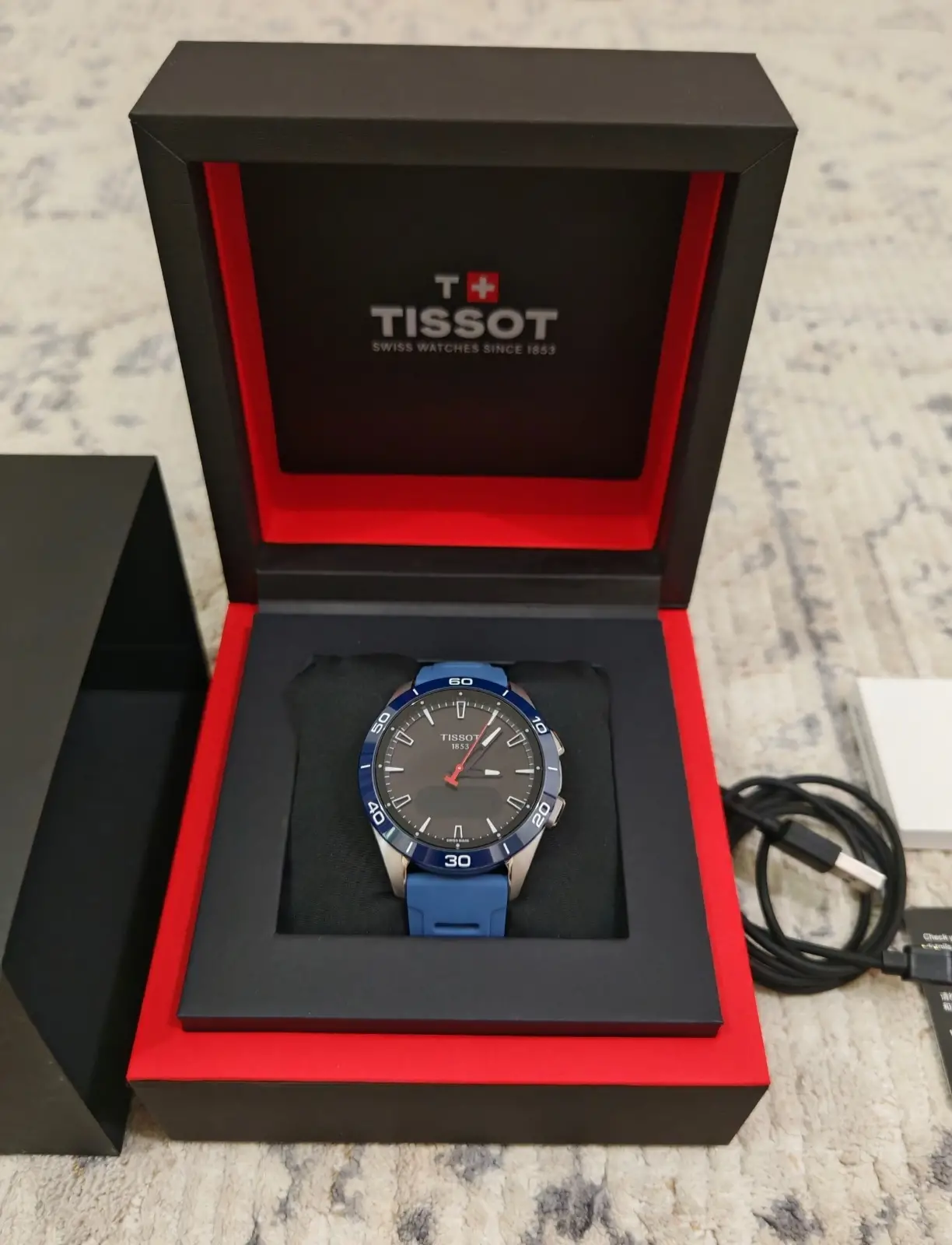 Tissot T- Touch Connect Solar Sport (Blue) Sapphire; Titanium - Brand New !!