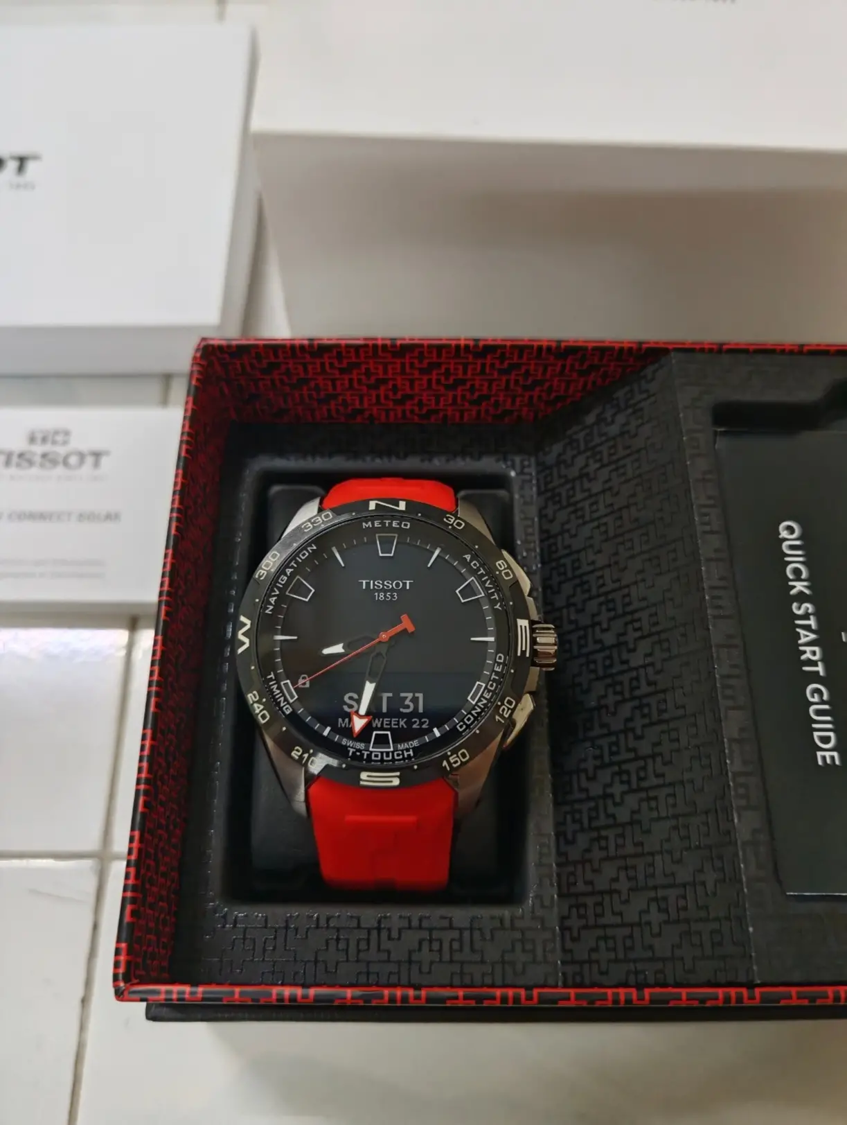 Tissot T- Touch Connect Solar (Red) Sapphire; Titanium - Brand New !!
