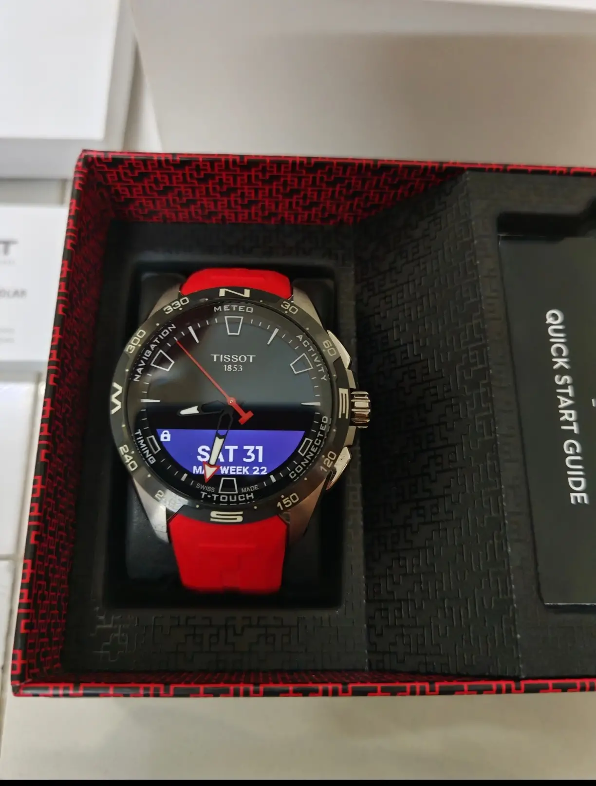 Tissot T- Touch Connect Solar (Red) Sapphire; Titanium - Brand New !!