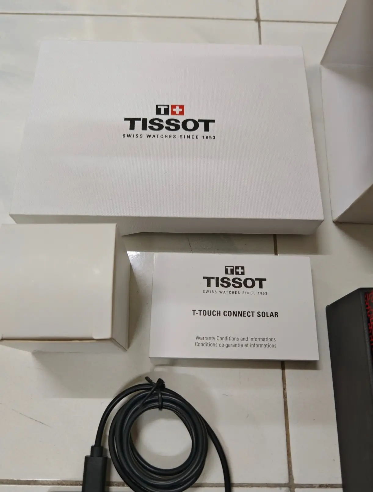 Tissot T- Touch Connect Solar (Red) Sapphire; Titanium - Brand New !!