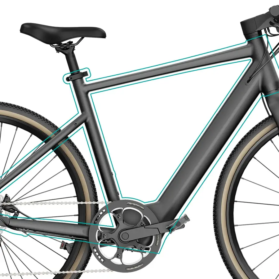 FIIDO C21 GRAVEL & CITY  E- BIKE (GREY M)