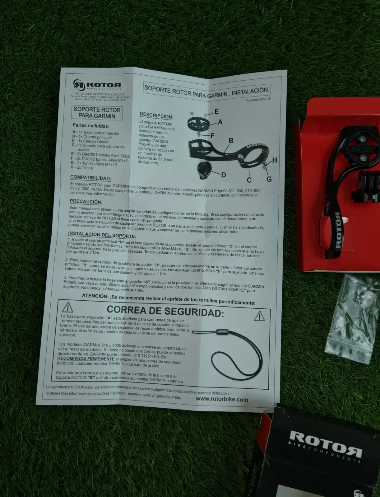 Rotor Garmin Mount (Black & Red) - Brand New !