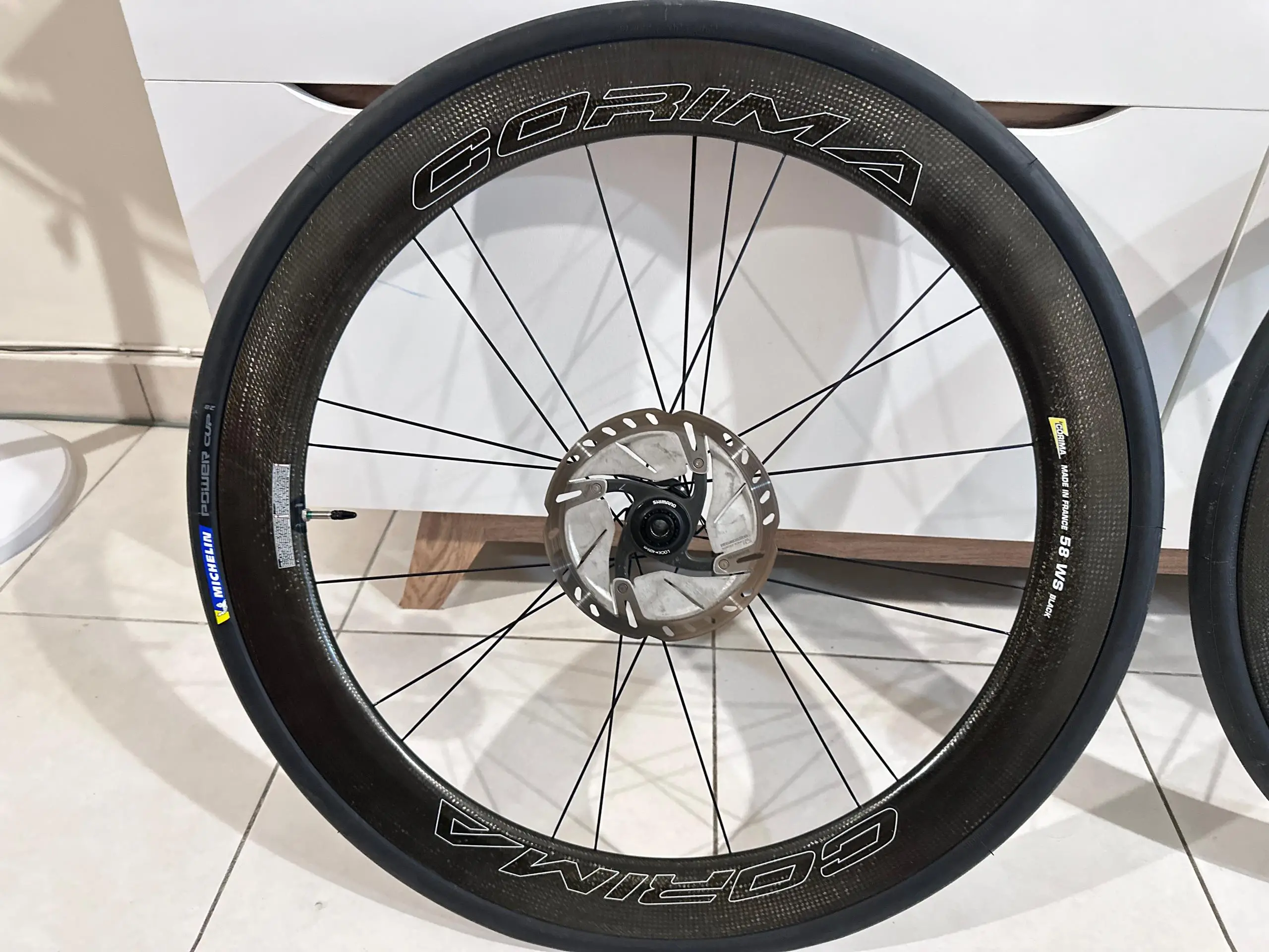 Corima ws 58 disc carbon road wheelset shimano/sram (made in france)