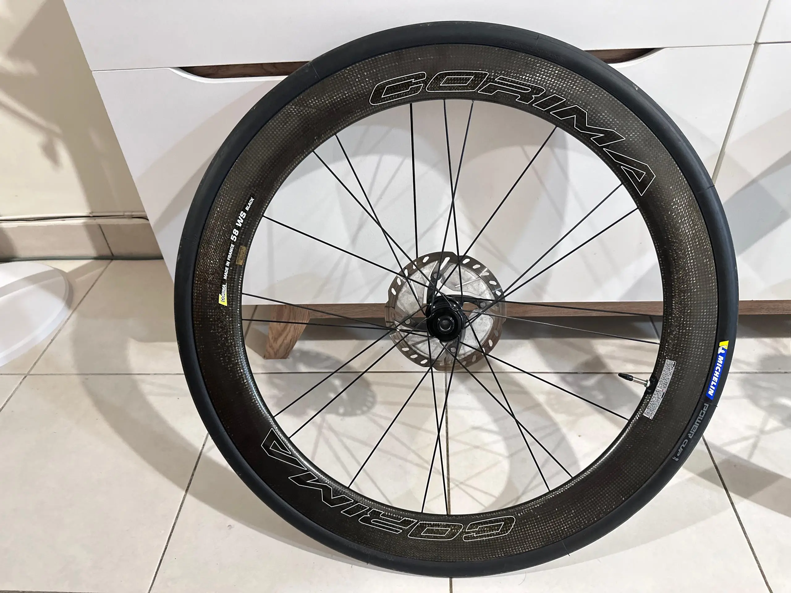 Corima ws 58 disc carbon road wheelset shimano/sram (made in france)