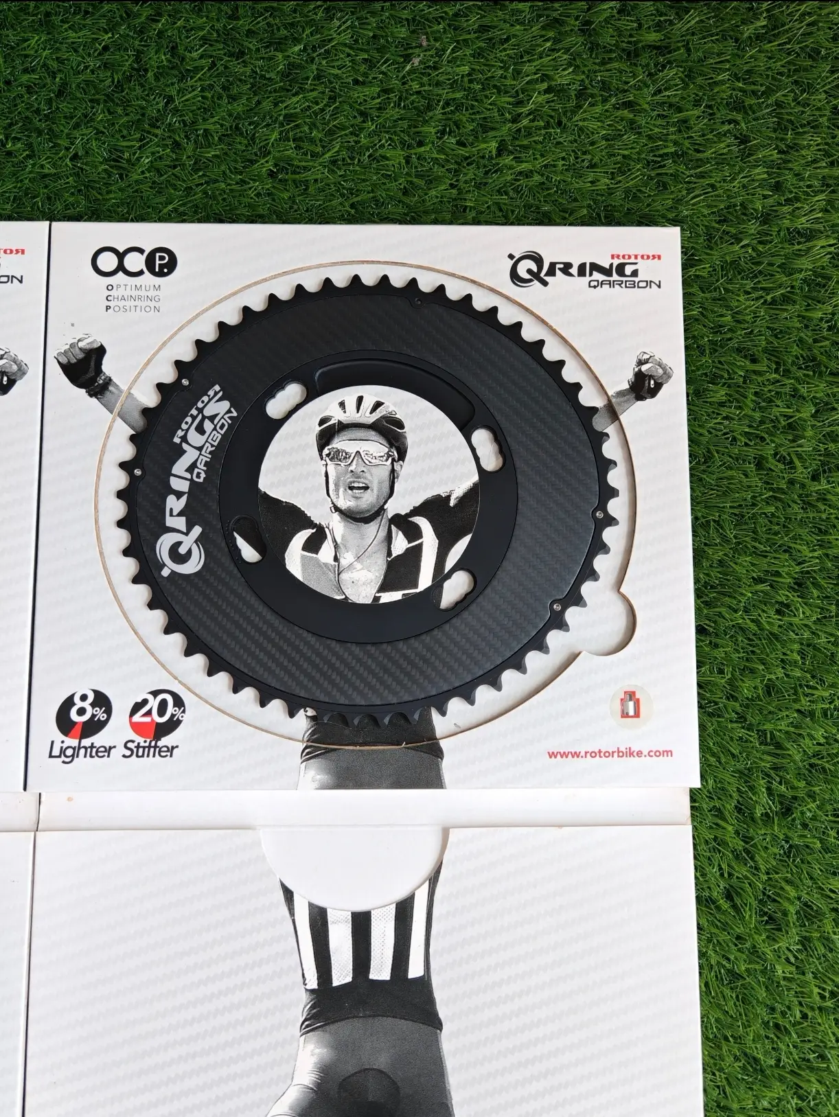Rotor Q-Ring Carbon Chainring (50&52T) BCD 110 - (Brand New !!)
