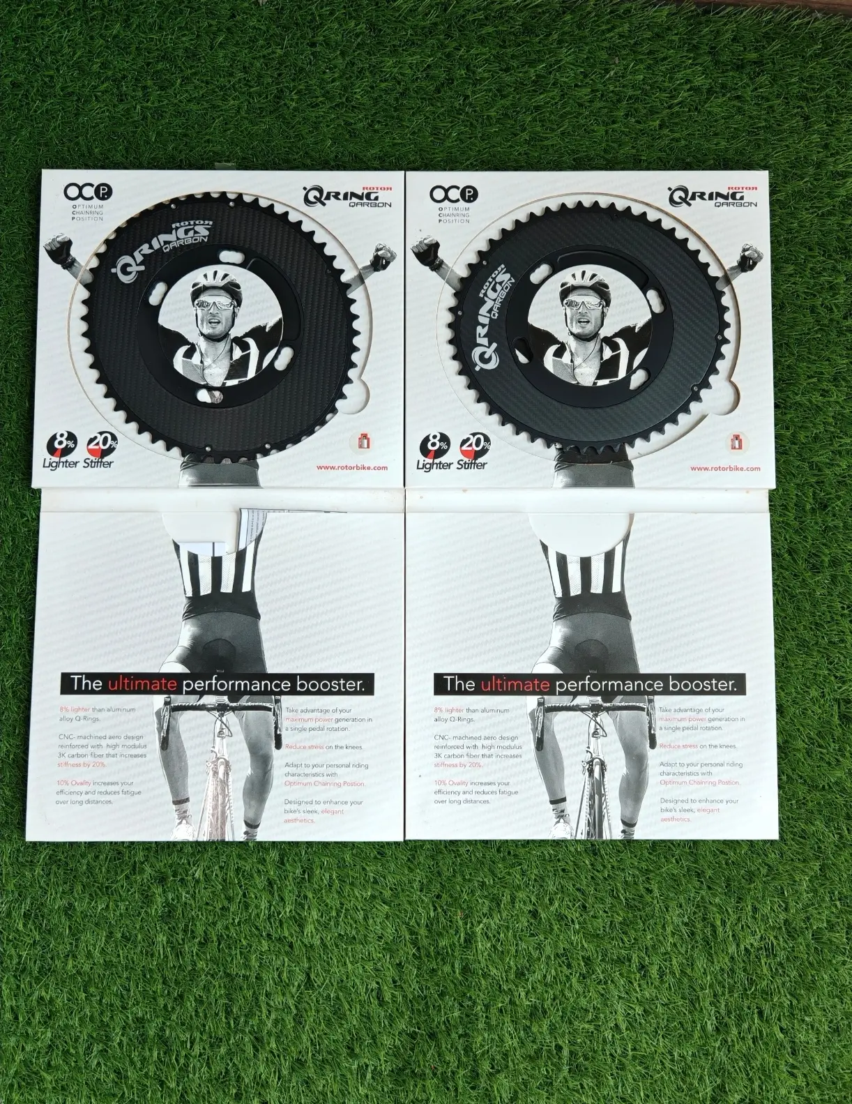 Rotor Q-Ring Carbon Chainring (50&52T) BCD 110 - (Brand New !!)
