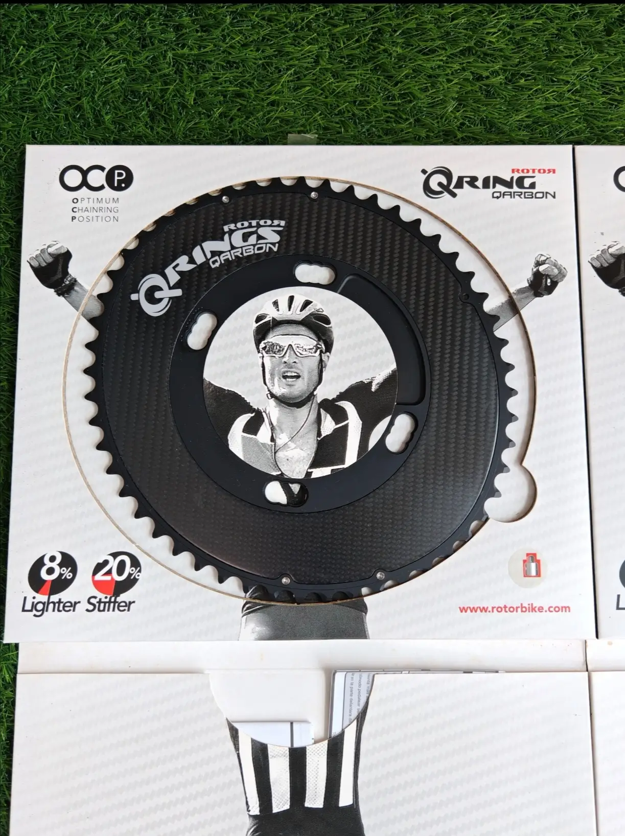 Rotor Q-Ring Carbon Chainring (50&52T) BCD 110 - (Brand New !!)