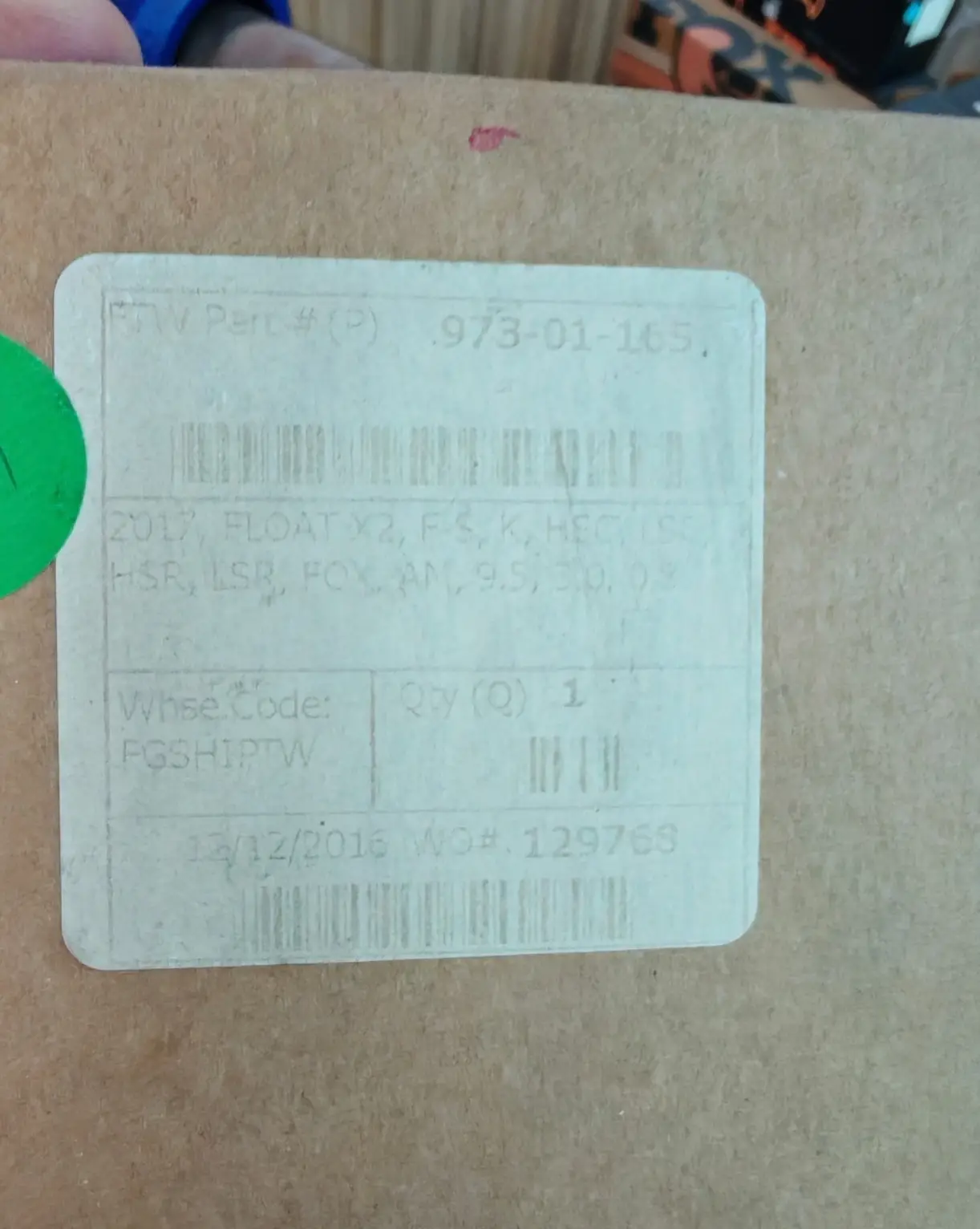Fox Factory DHX2 (9.5 x 3.0) - (Brand New !!)