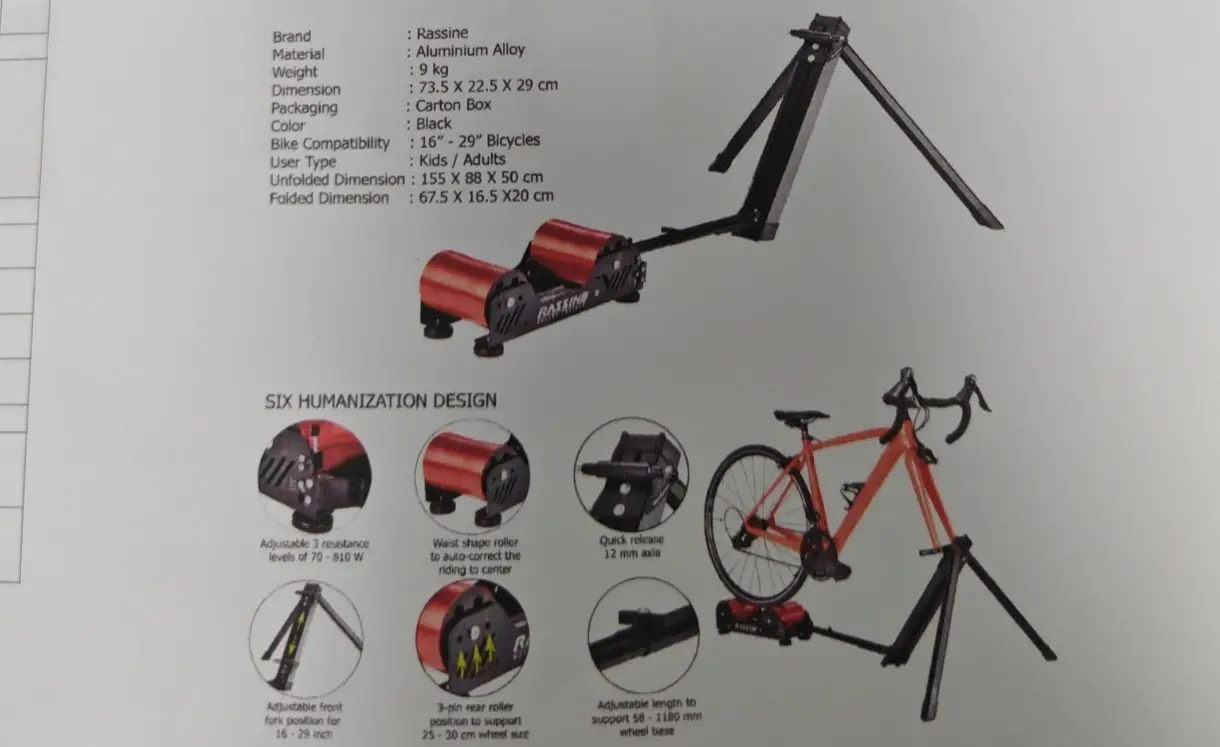 Rassine Magnetic Resistance Roller Trainer - (Brand New !!!)
