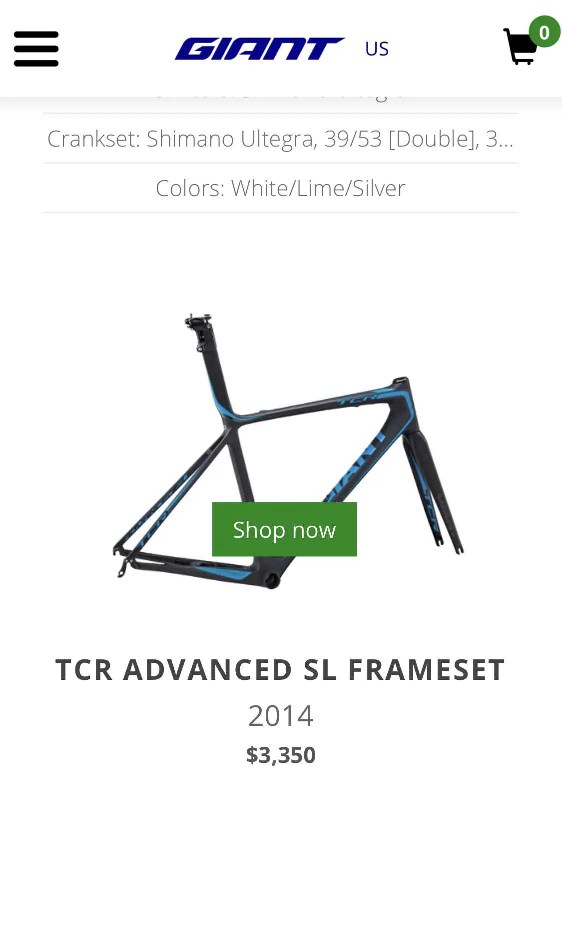 Giant TCR Advance SL with Campagnolo Zonda