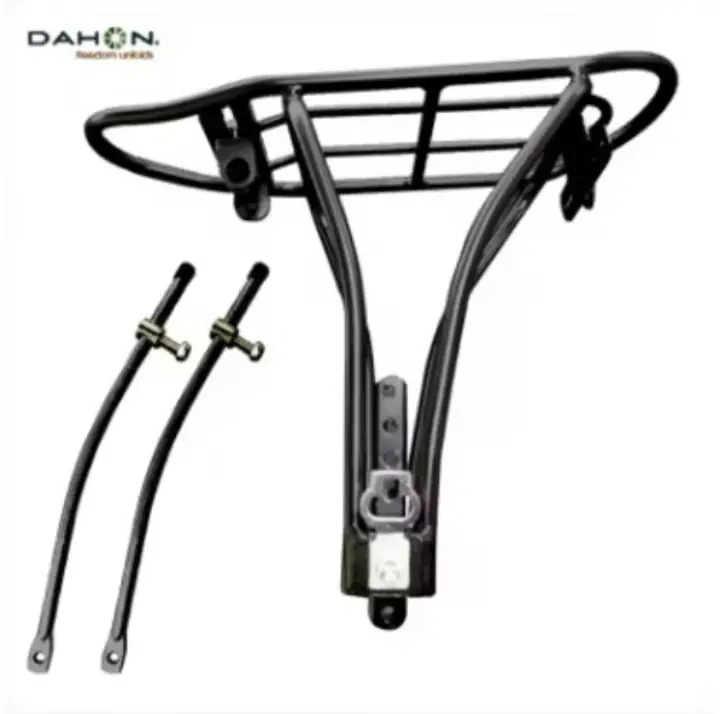 [PRICE: RM90] [New] Dahon DOKOOL series Height Adjustable Aluminum Rear Rack (fit 16-20 inch foldie frame V-brake with eyelet)