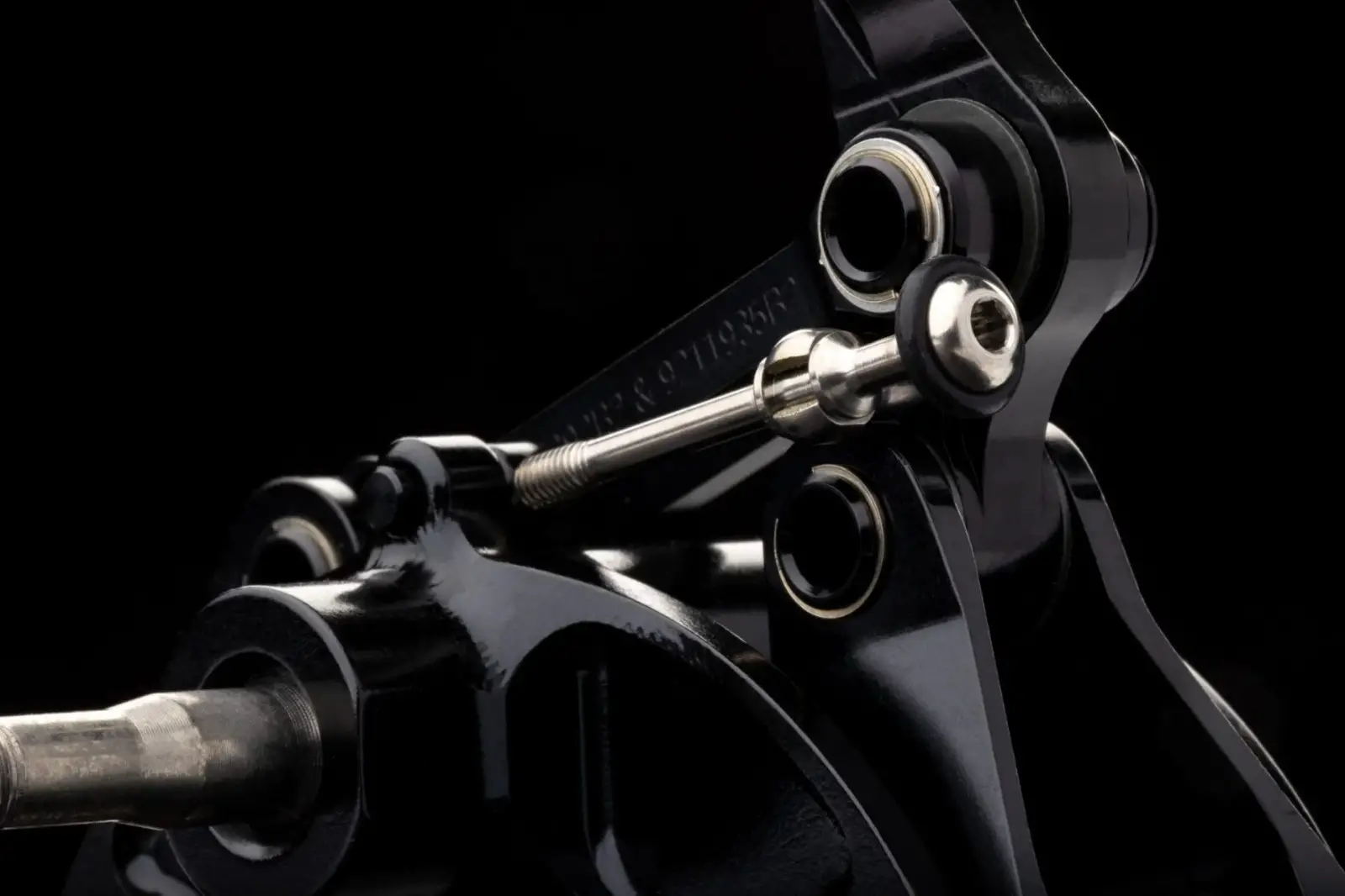 [Genuine] eeBrakes JPS Limited Edition Brompton Caliper Front Rear Titanium Ultra Light Black Gold - 179g
