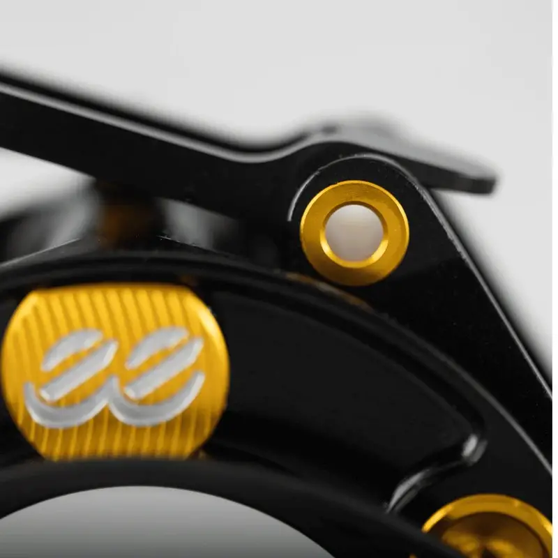 [Genuine] eeBrakes JPS Limited Edition Brompton Caliper Front Rear Titanium Ultra Light Black Gold - 179g