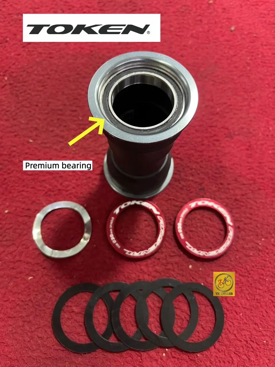 [Taiwan] TOKEN BOTTOM BRACKET PF30 BB386 / BB392 (Ø46 × 86.5 / 92mm) Cannondale PF30A (Ø46 × 73mm) Premium & TBT Tiramic