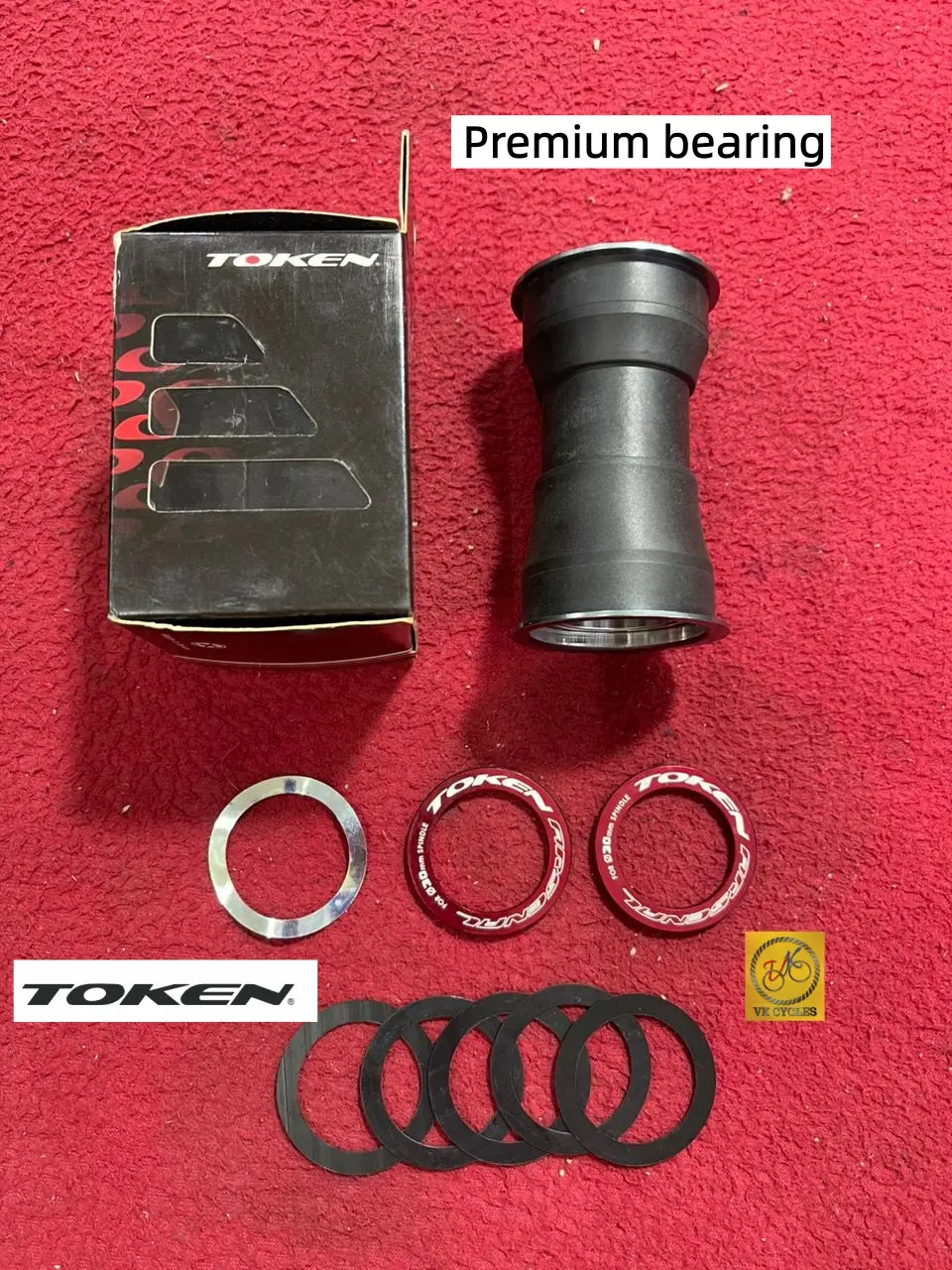 [Taiwan] TOKEN BOTTOM BRACKET PF30 BB386 / BB392 (Ø46 × 86.5 / 92mm) Cannondale PF30A (Ø46 × 73mm) Premium & TBT Tiramic