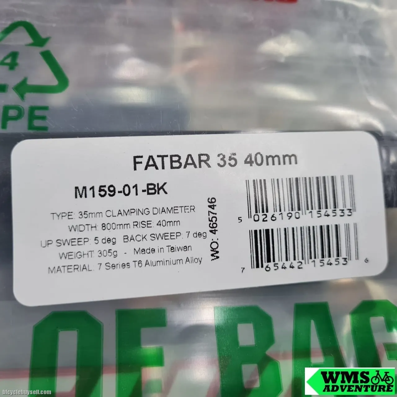 RENTHAL FATBAR 35 dia 35mm 800mm MTB Handlebar Aluminium