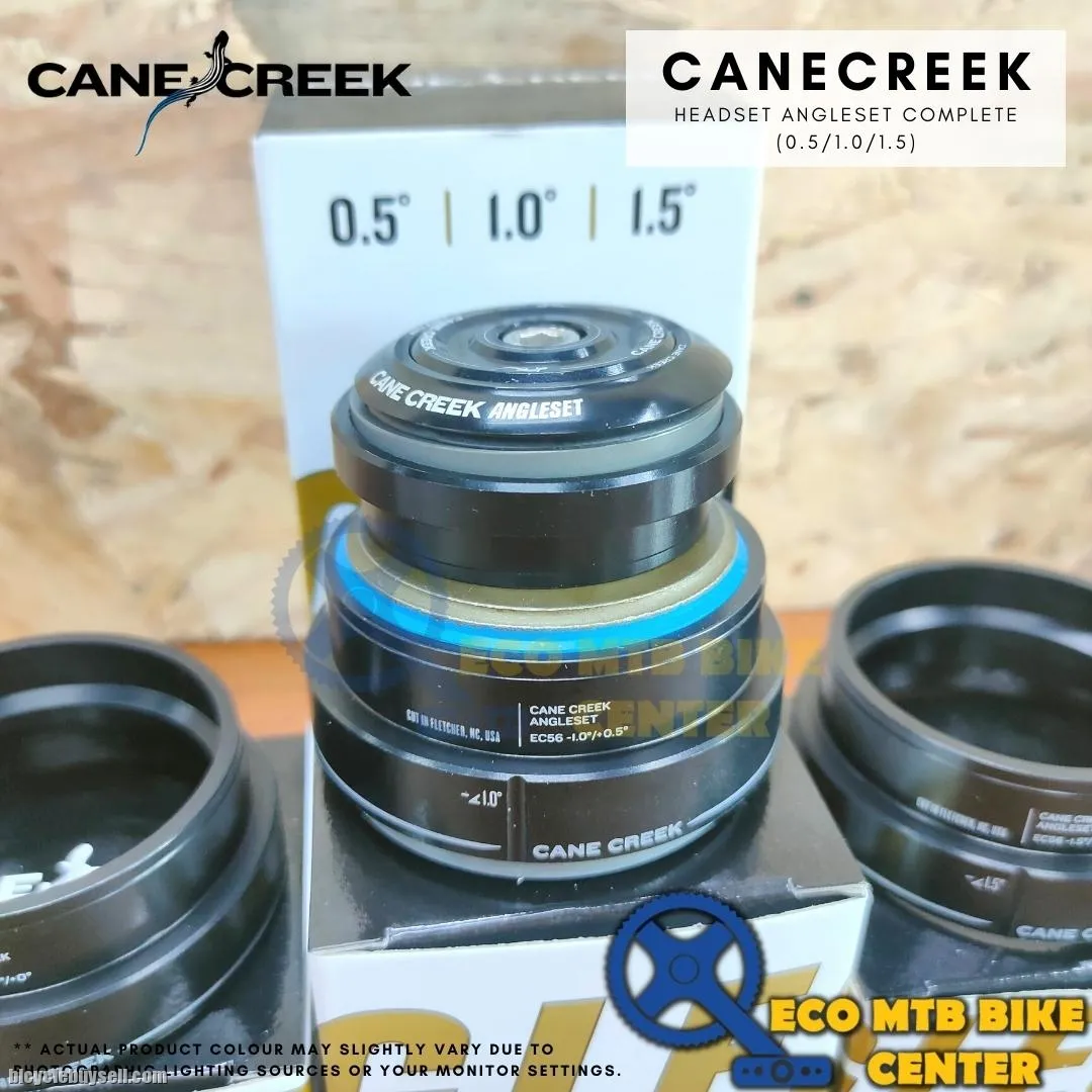 CANE CREEK HEADSET ANGLESET COMPLETE (0.5/1.0/1.5)- ZS44/28.6 | EC56/40 BLACK