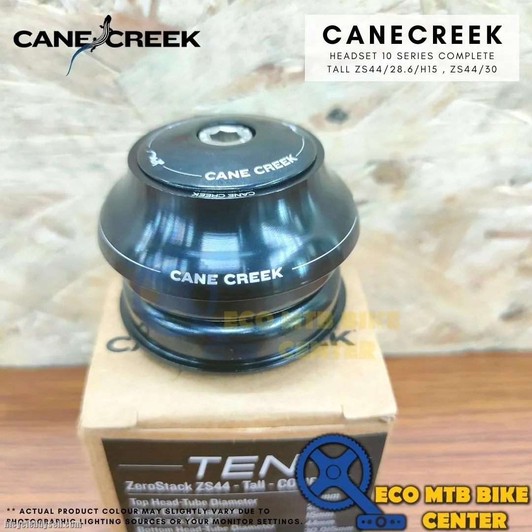 CANE CREEK HEADSET 10 SERIES COMPLETE BLACK - TAIL ZS44/28.6/H15, ZS44/30