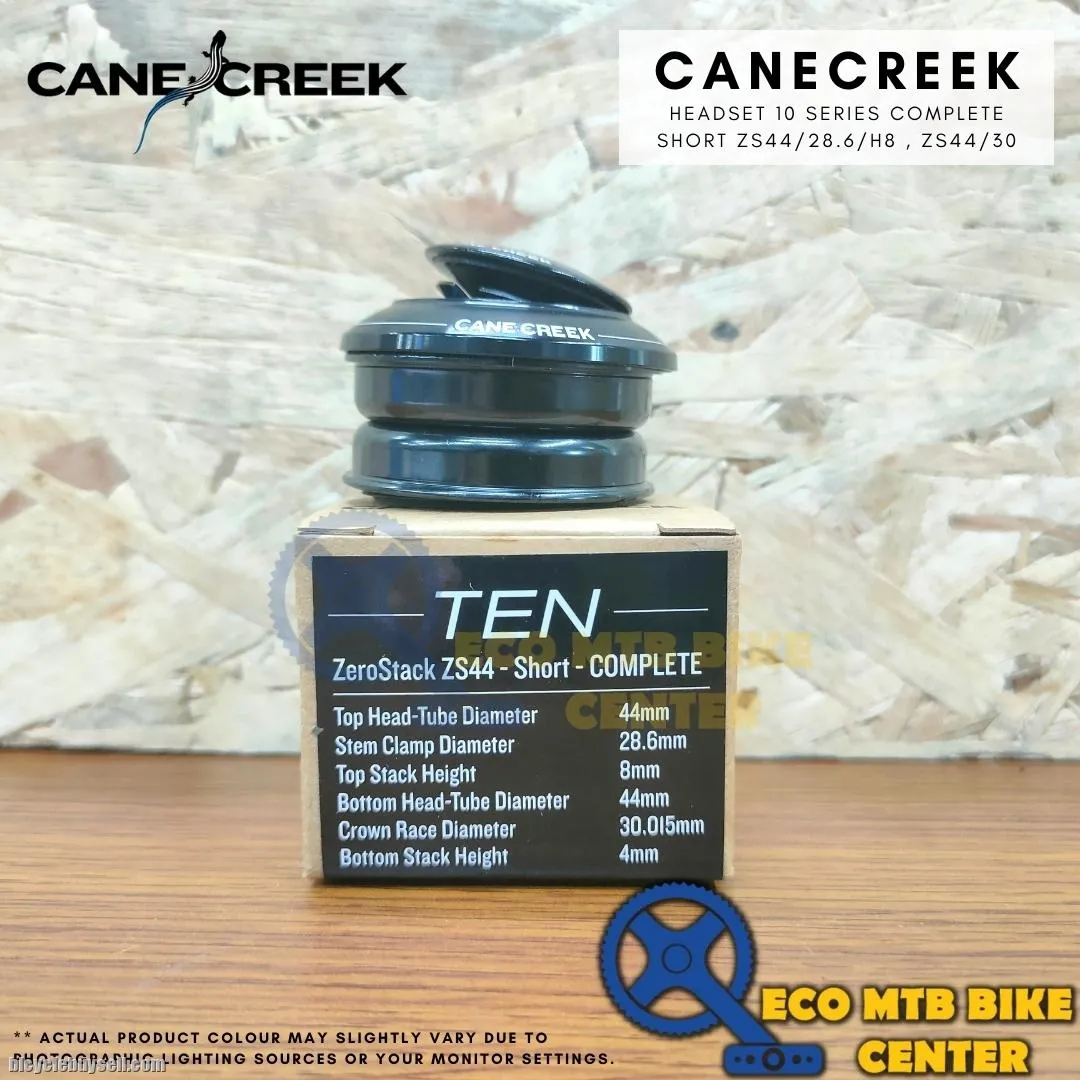 CANE CREEK HEADSET 10 SERIES COMPLETE SHORT ZS44/28.6/H8, ZS44/30/H4