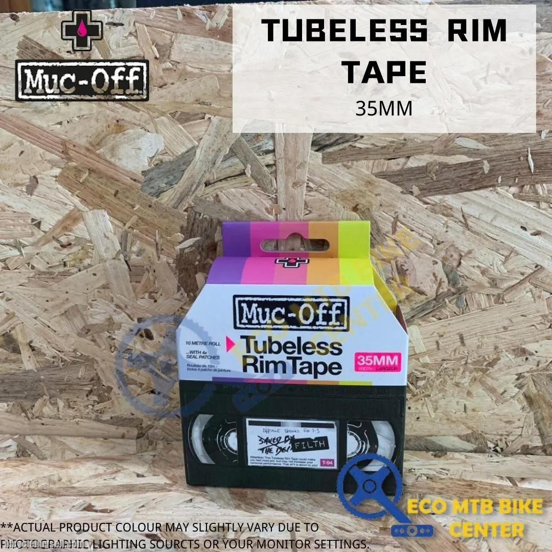 MUC-OFF Tubeless Rim Tape 10M Roll 25/28/30/35MM