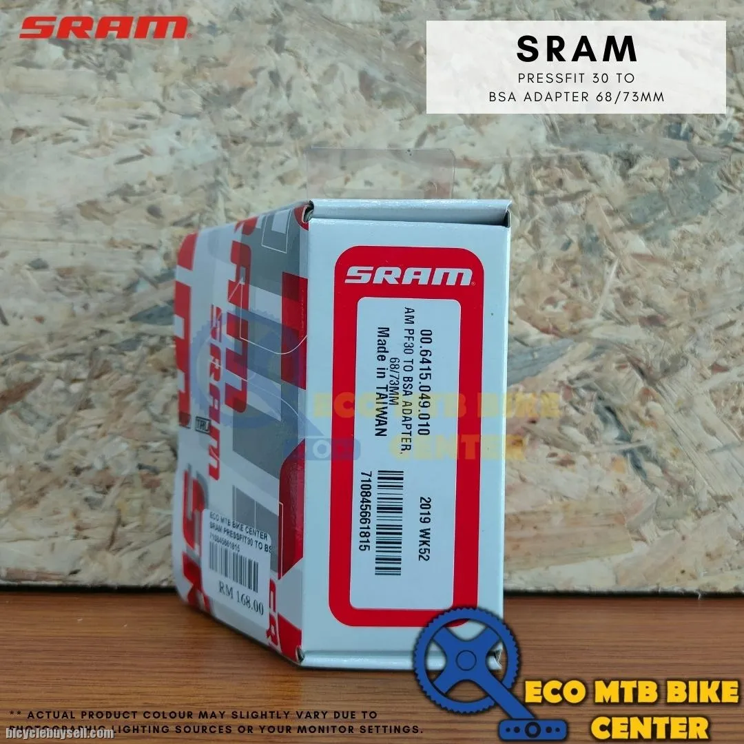 SRAM BB PRESSFIT 30 TO BSA ADAPTER 68/73MM