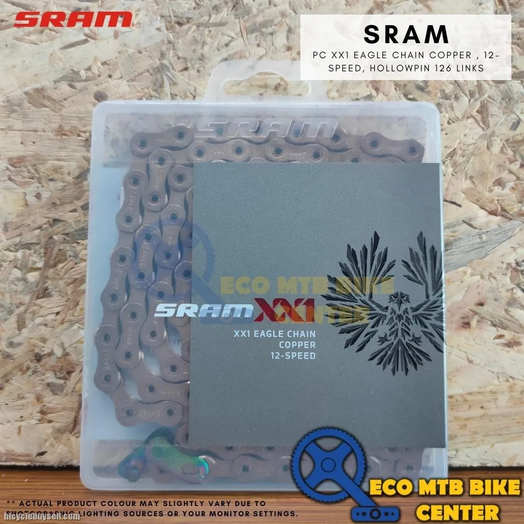 SRAM PC XX1 EAGLE CHAIN COPPER, 12-SPEED, HOLLOWPIN 126 LINKS