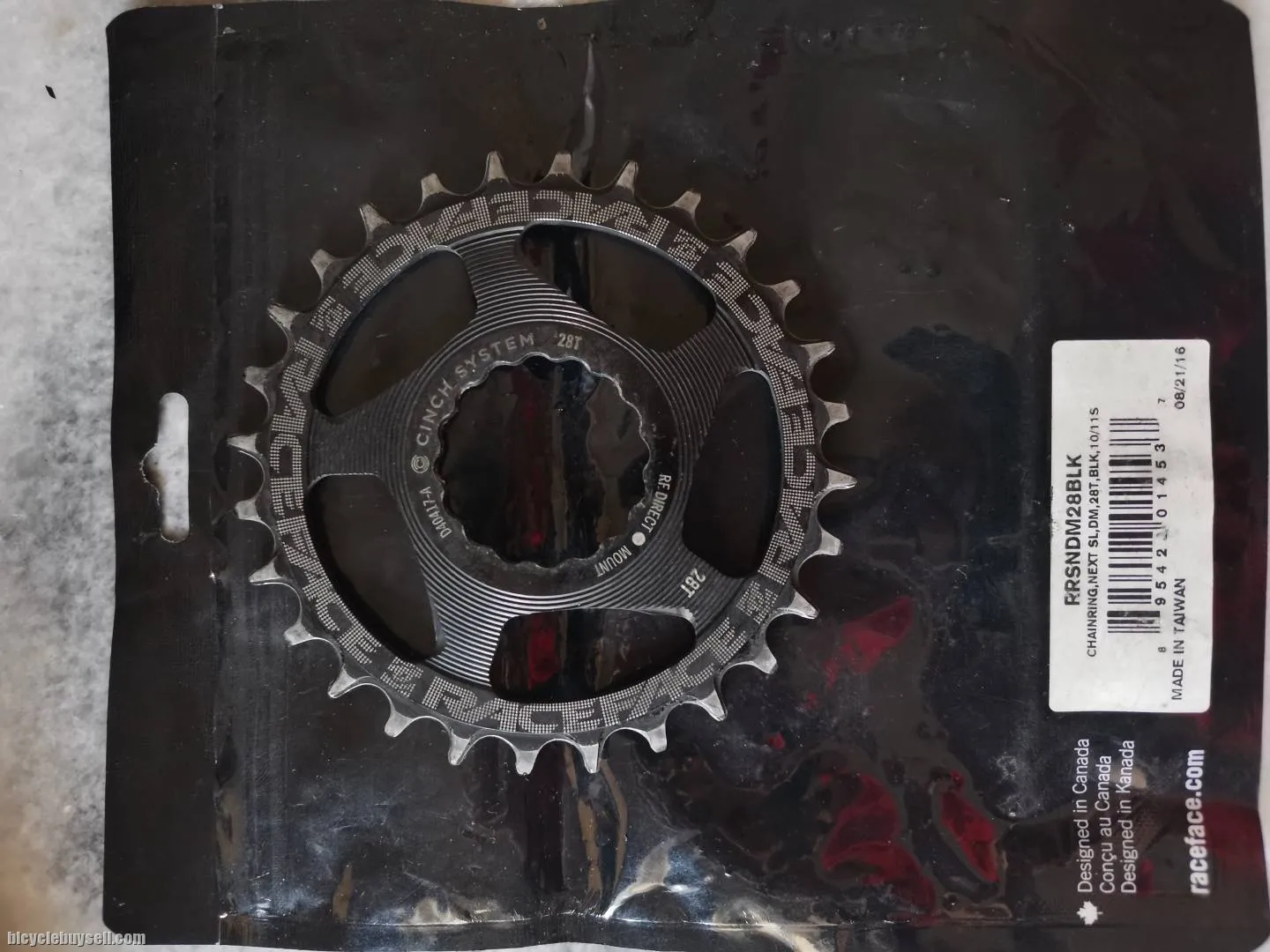 Raceface 28t crank chainring RRSNDM28BLK