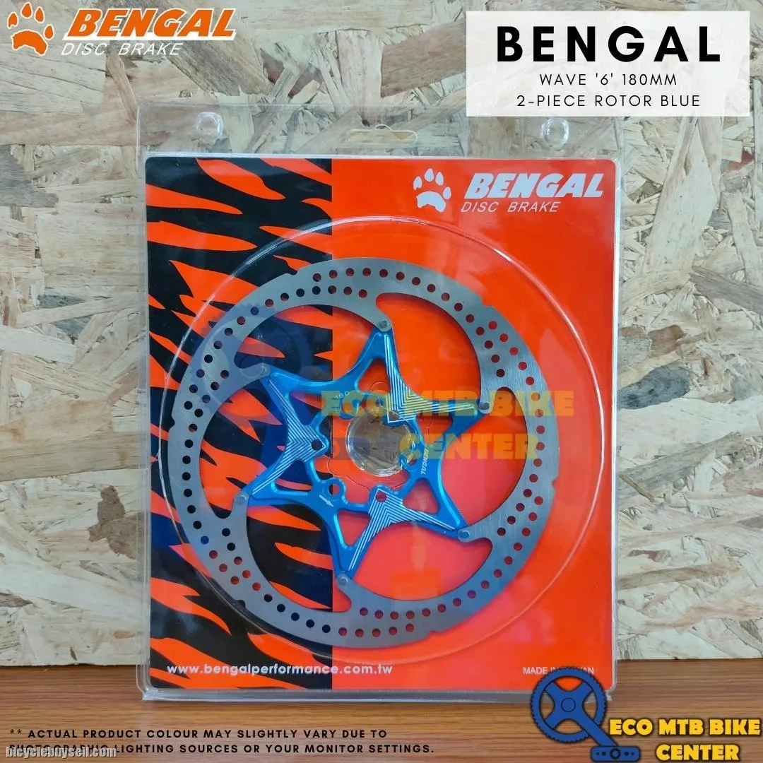BENGAL DISC BRAKE WAVE '6' 180mm 2-PIECE PART ROTOR