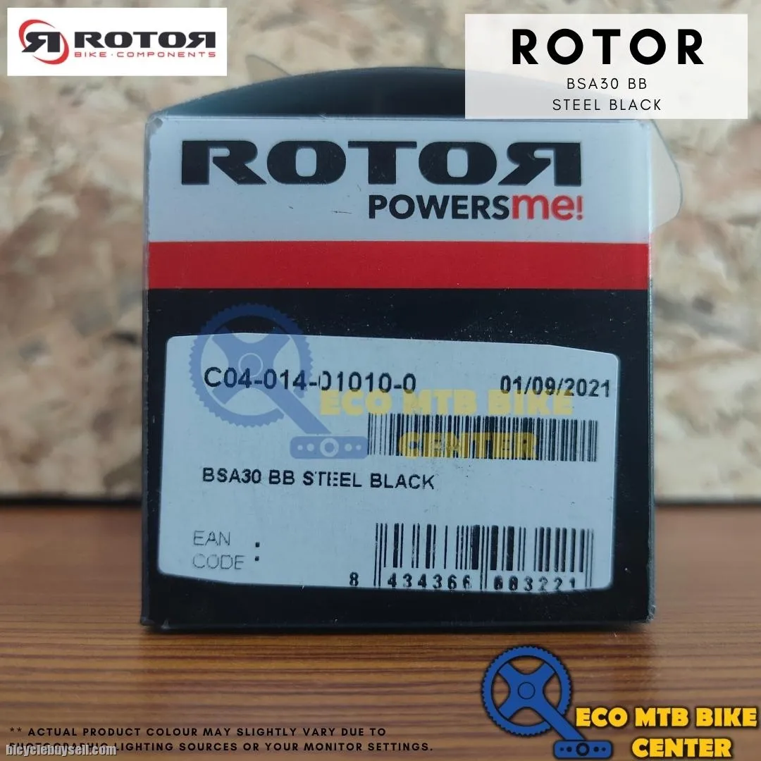ROTOR BOTTOM BRACKETS BSA30 BB STEEL BLACK