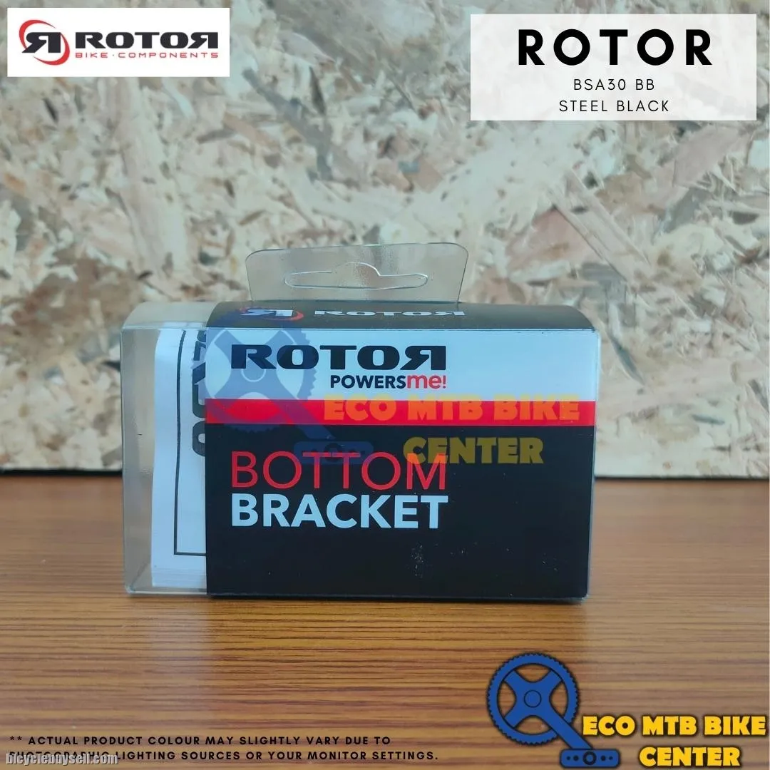 ROTOR BOTTOM BRACKETS BSA30 BB STEEL BLACK