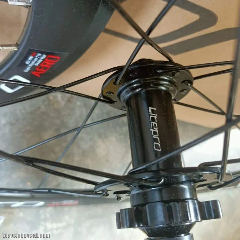 20" 406 / 451 Litepro alloy 40mm double wall aero wheelset folding bike camp java crossmac trs xds