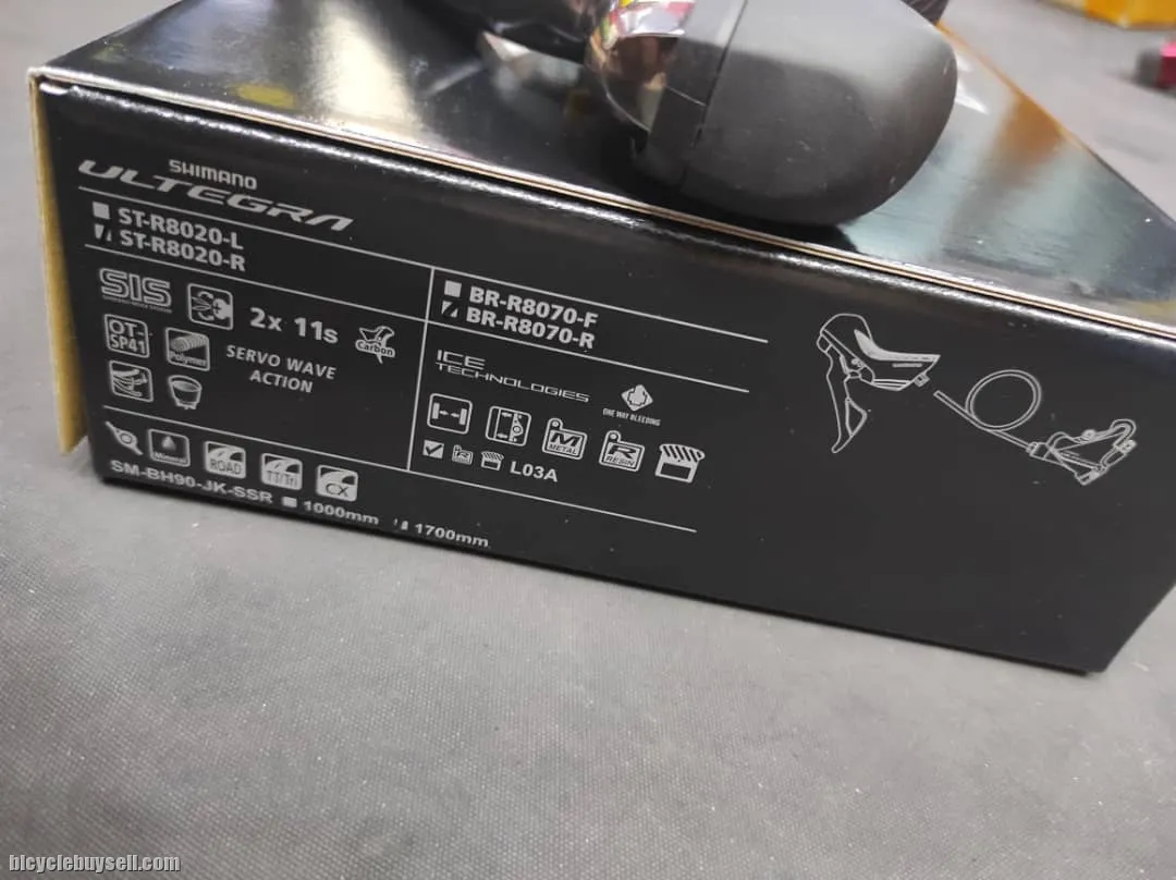 SHIMANO ULTEGRA R8020 SHIFTER WITH DISC BRAKE CALIPER ICE TECH R8070
